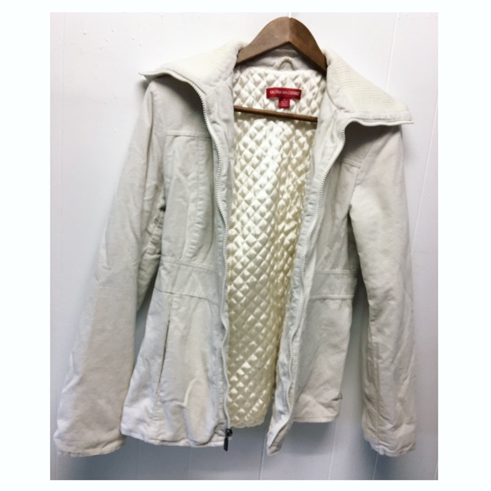 Gloria Vanderbilt | Off-White Winter Jacket Fitted - Picture 5 of 8